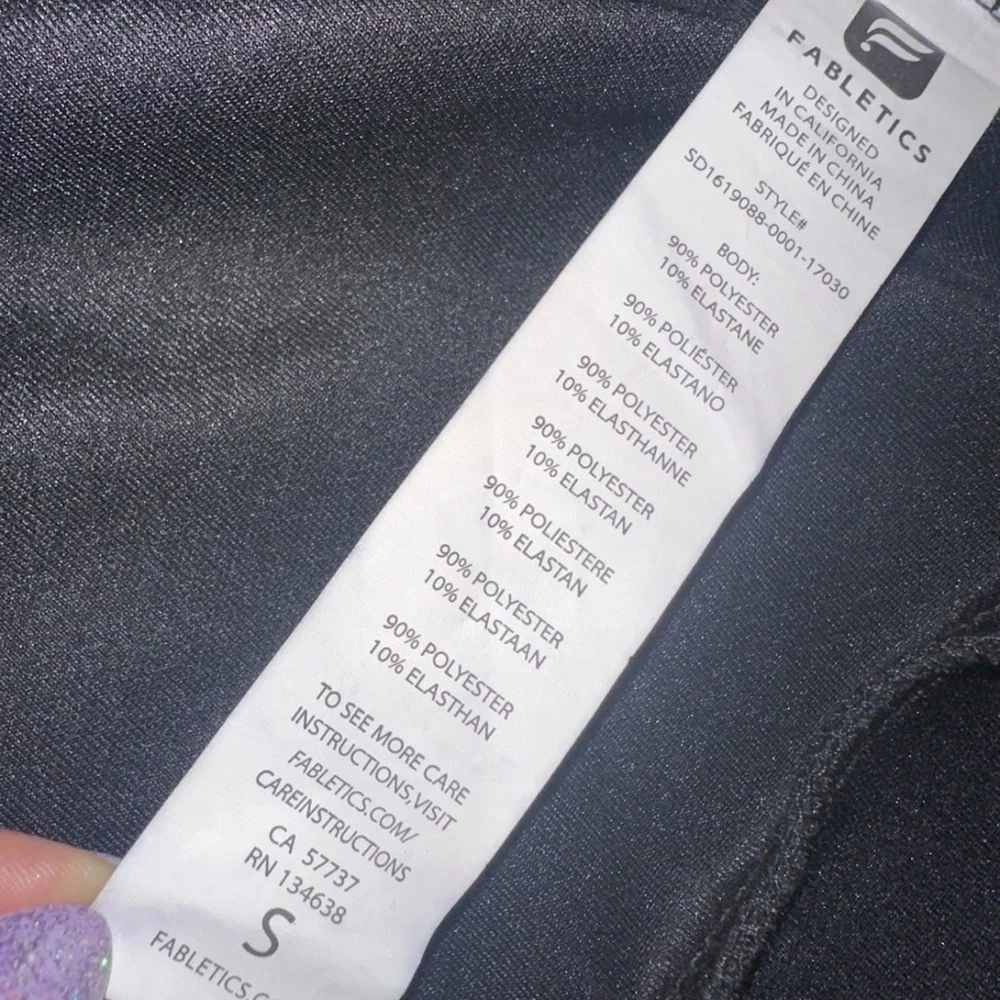 Fabletics Sweatshirt Dress Women Size S Black Tilly Athletic Dress Mini Dress - Picture 11 of 13